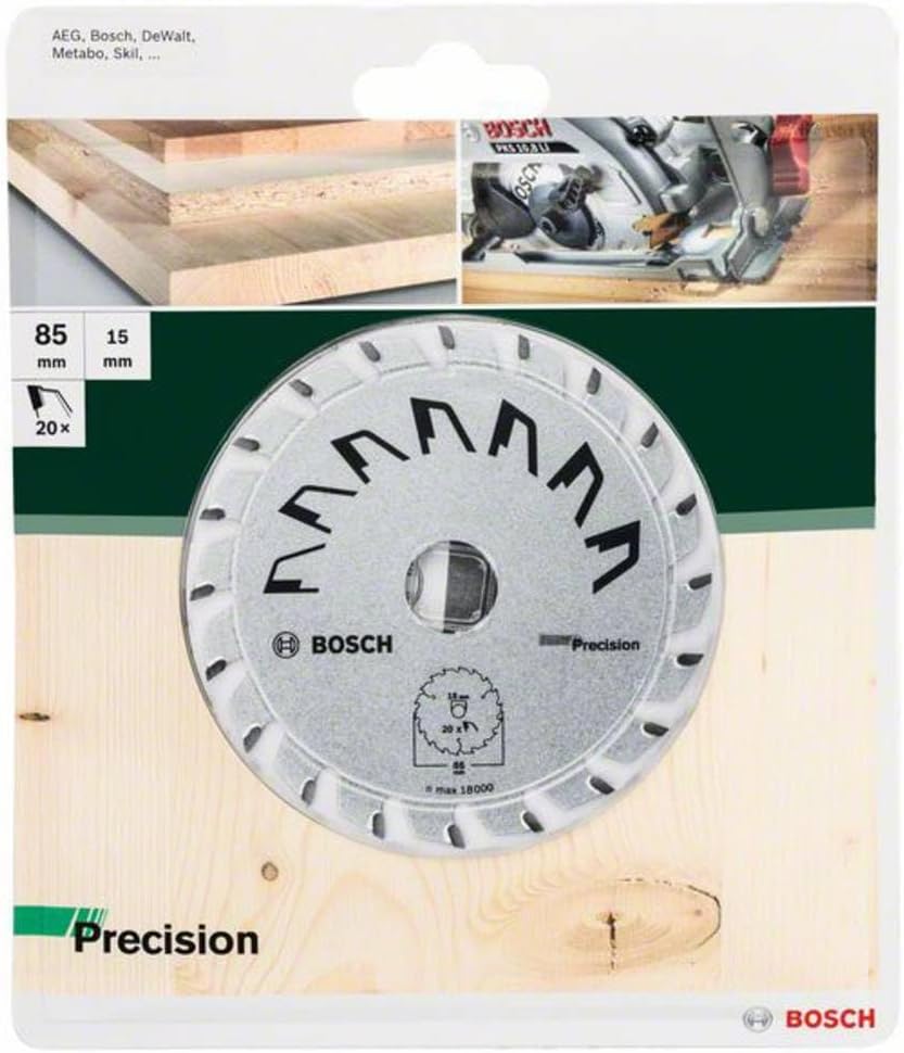 Thumbnail 1 de Bosch TC Precision: Lame de scie circulaire 85 mm, 20 dents ATB pour bois