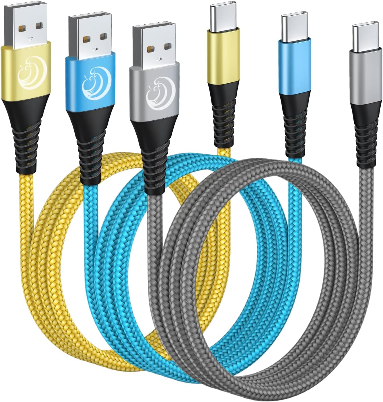 Detalle de Aioneus Aioneus-EC-CC10FT3PACK USB-C Cable 3-Pack, 10 ft, Braided