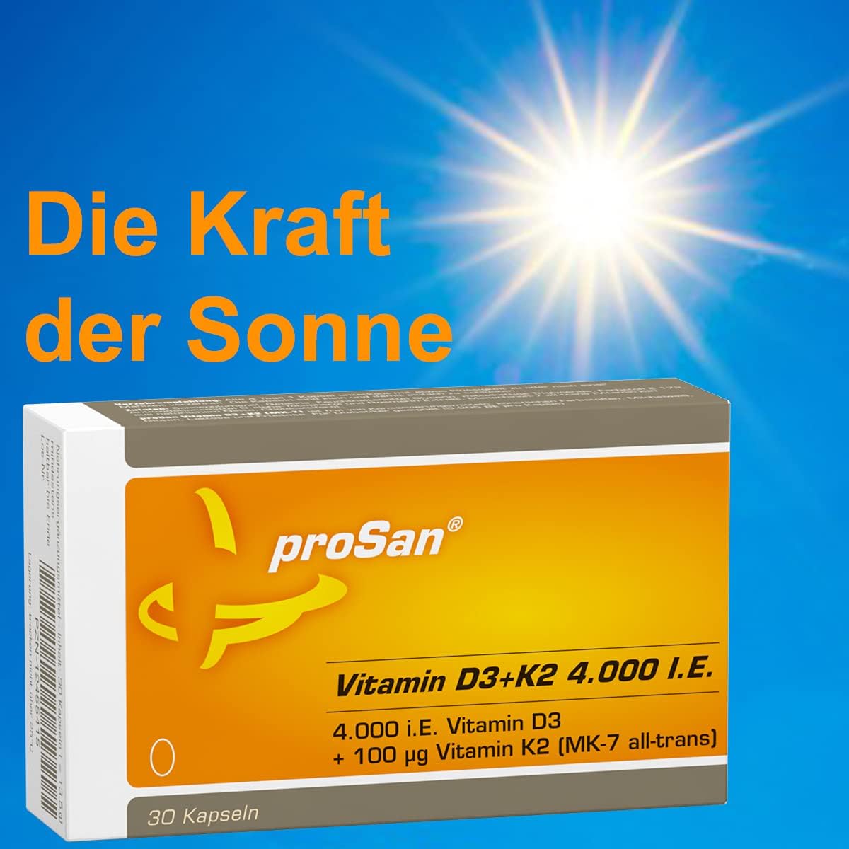 Detalle 2 de proSan Vitamin D3+K2 4.000 IE Kapseln