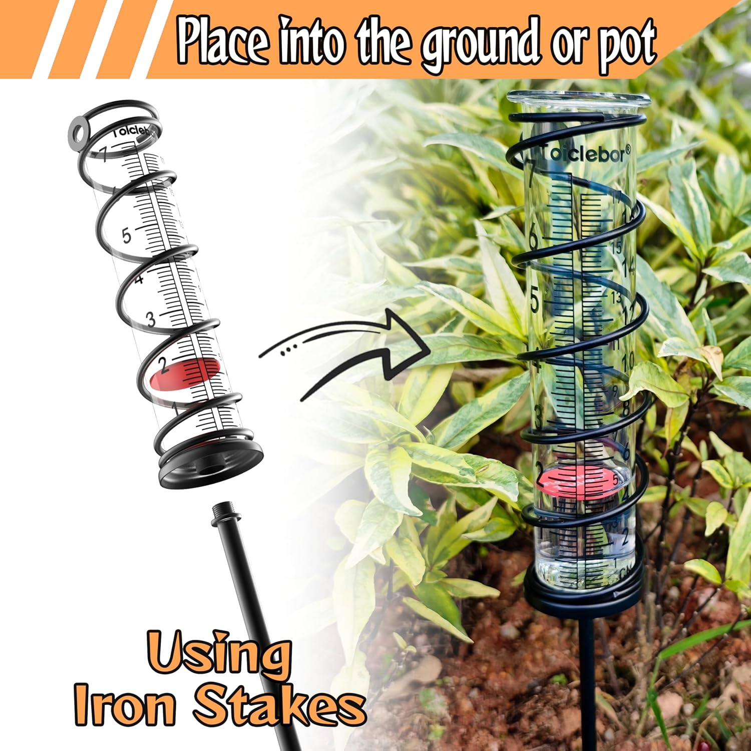 Detalle de Toiclebor Rain Gauge RM-BS7-001