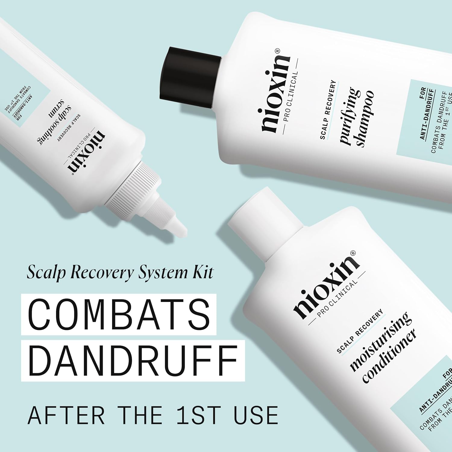 Thumbnail 2 de Nioxin Scalp Recovery Purifying Shampoo per cuoio capelluto irritato, antiforfora (1L)