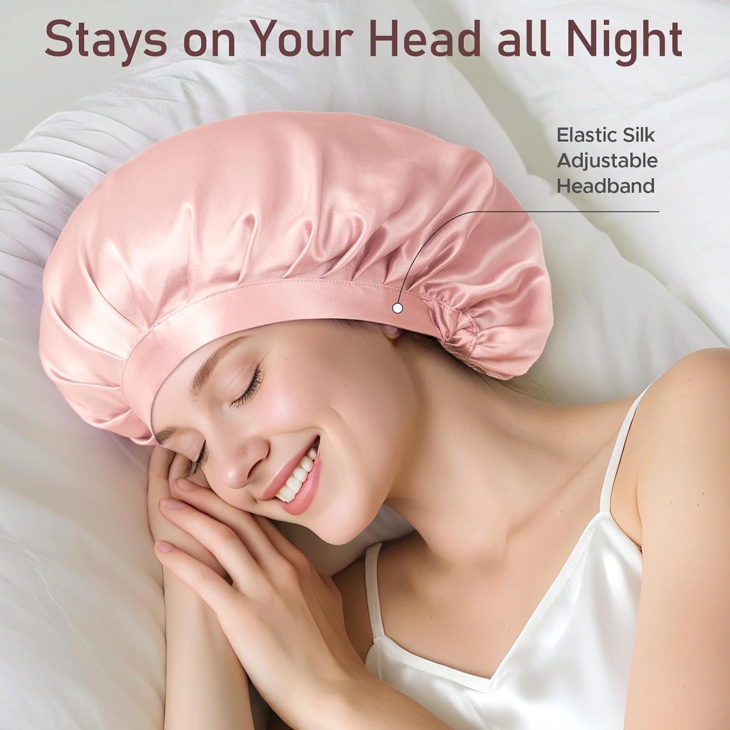 Detalle 2 de LitBear Silk Bonnet for Women 22 Momme