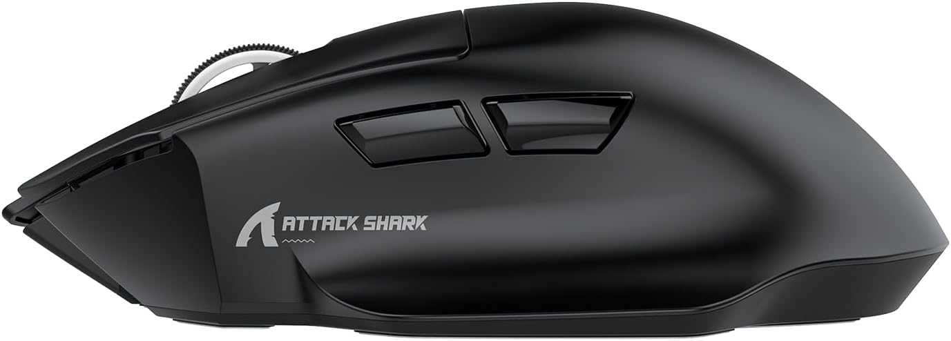 Thumbnail 5 de ATTACK SHARK V6 65g SUPERLIGHT Mouse with Magnetic Charging Dock