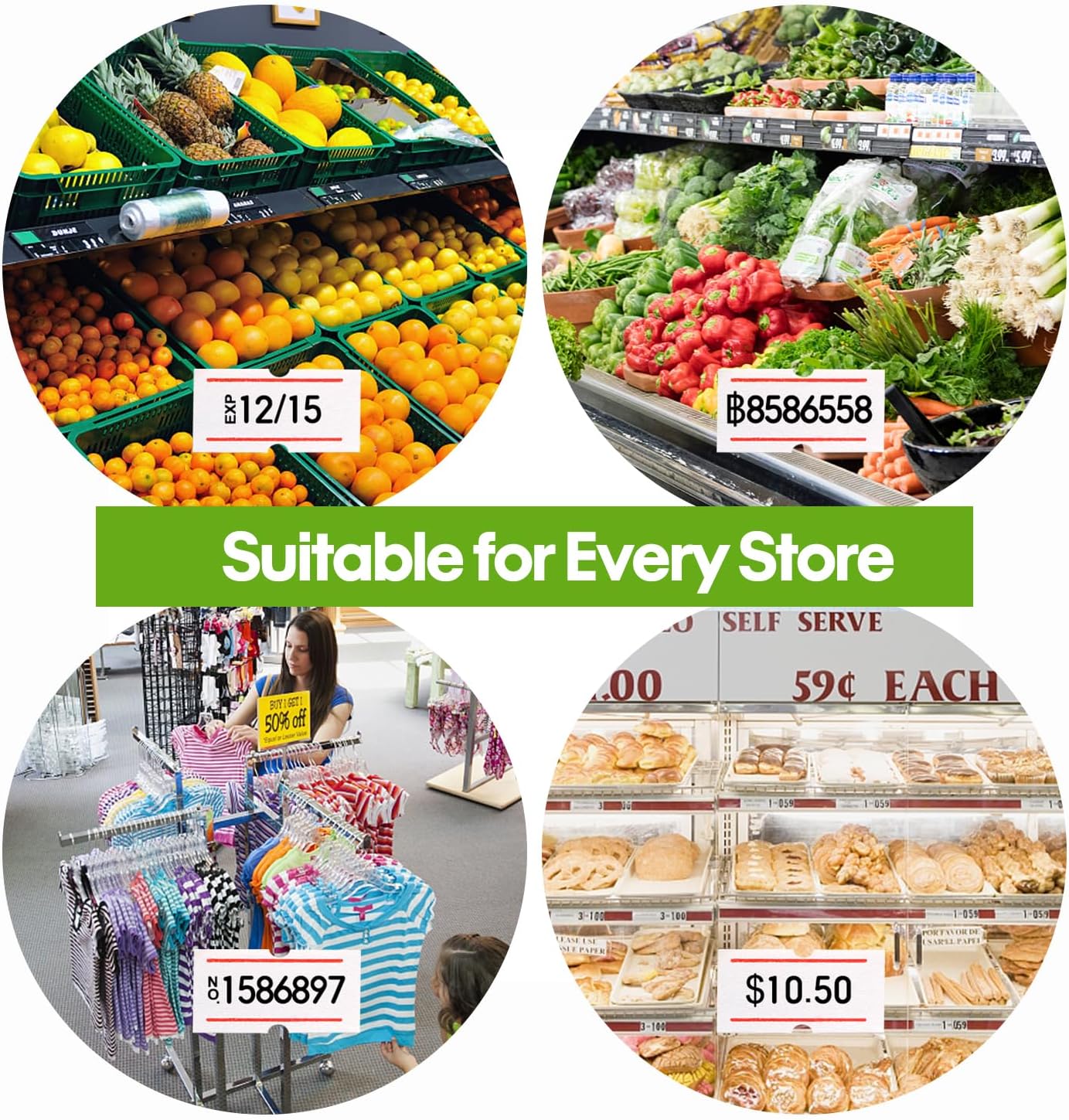 Thumbnail 4 de KPX MX5500 Pistolet d'étiquettes 5150 autocollants 🏷️