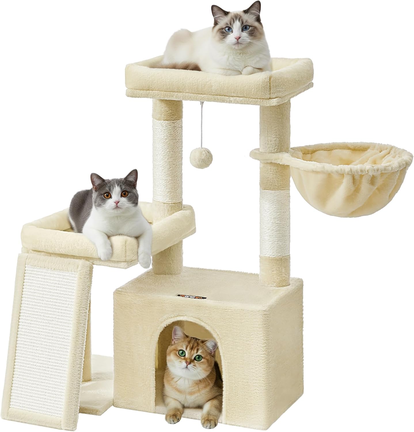 Feandrea PCT013LF01 Albero per Gatti 85,8 cm