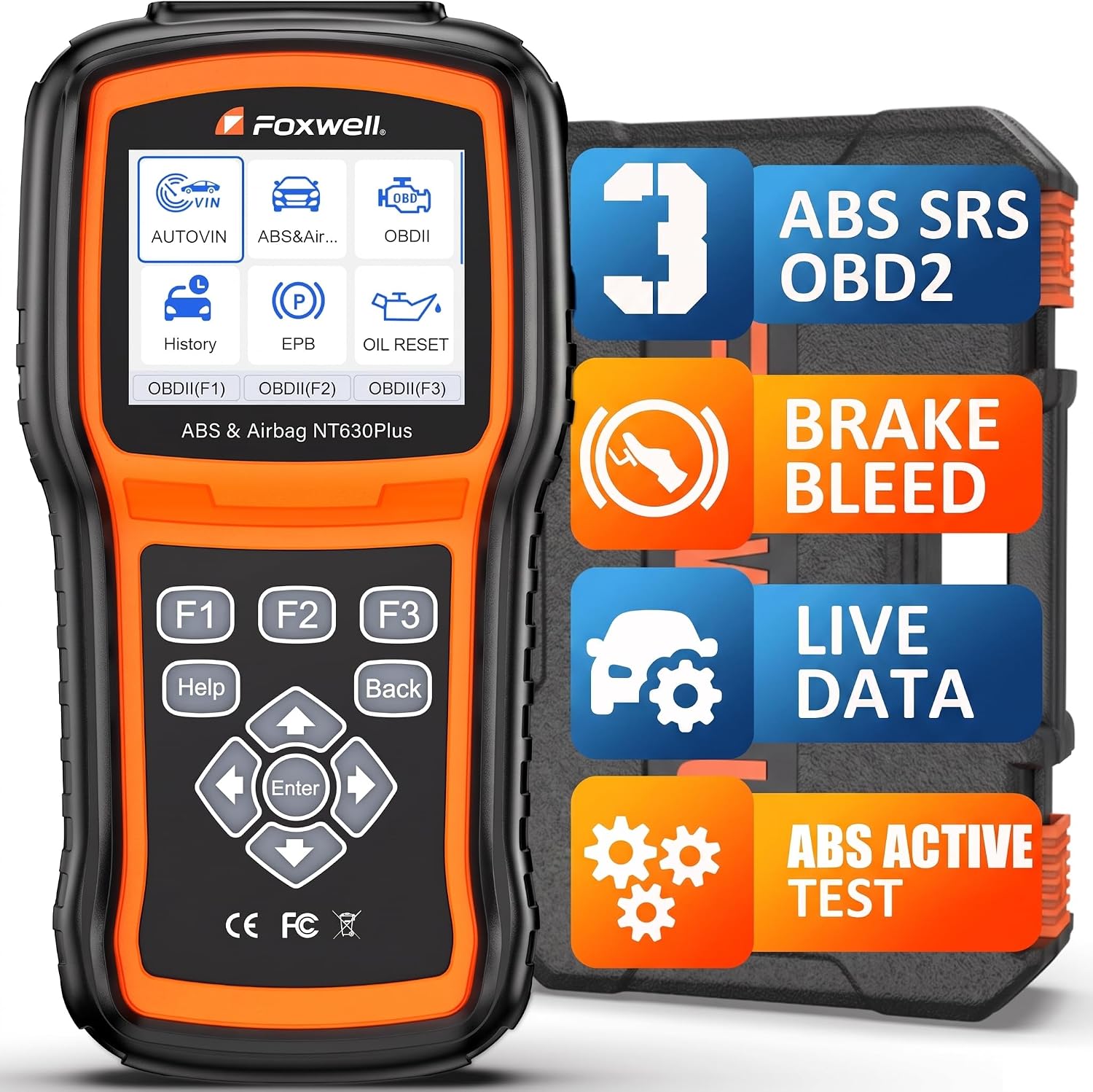 Detalle de 2026 FOXWELL NT630 Plus OBD2 Scanner (ABS & SRS) with WiFi, Bidirectional Live Data & OBD-II Reset