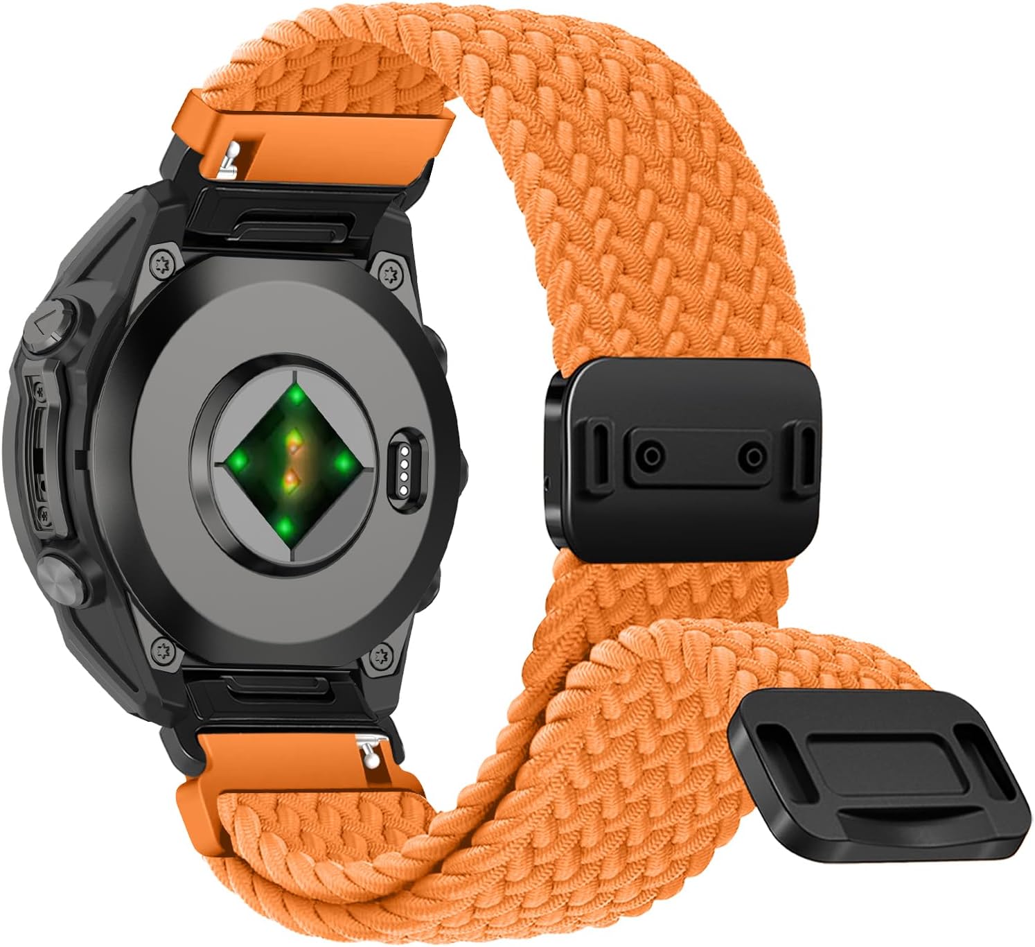 Detalle de RosMank 20mm Quickfit Braided Nylon Watch Band for Garmin and More