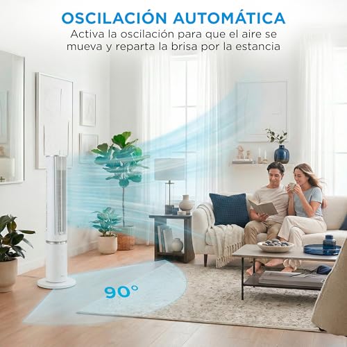 Thumbnail 10 de Ventilador Torre Midea con Mando y Aromaterapia: 4 Velocidades, Oscilación 90° y Sleep