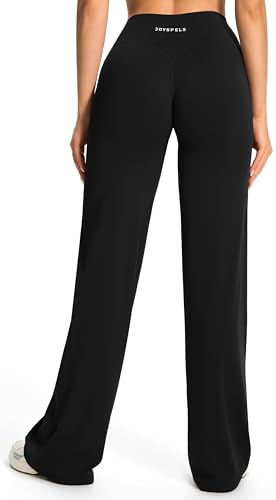 Detalle 1 de JOYSPELS Damen-Leggings in Schwarz, Größe M, Extra Lang, mit geradem Bein