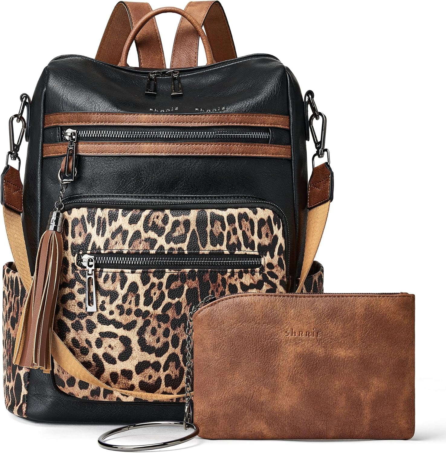 Thumbnail 6 de Shrrie women’s vegan leather backpack purse – convertible travel backpack & shoulder bag