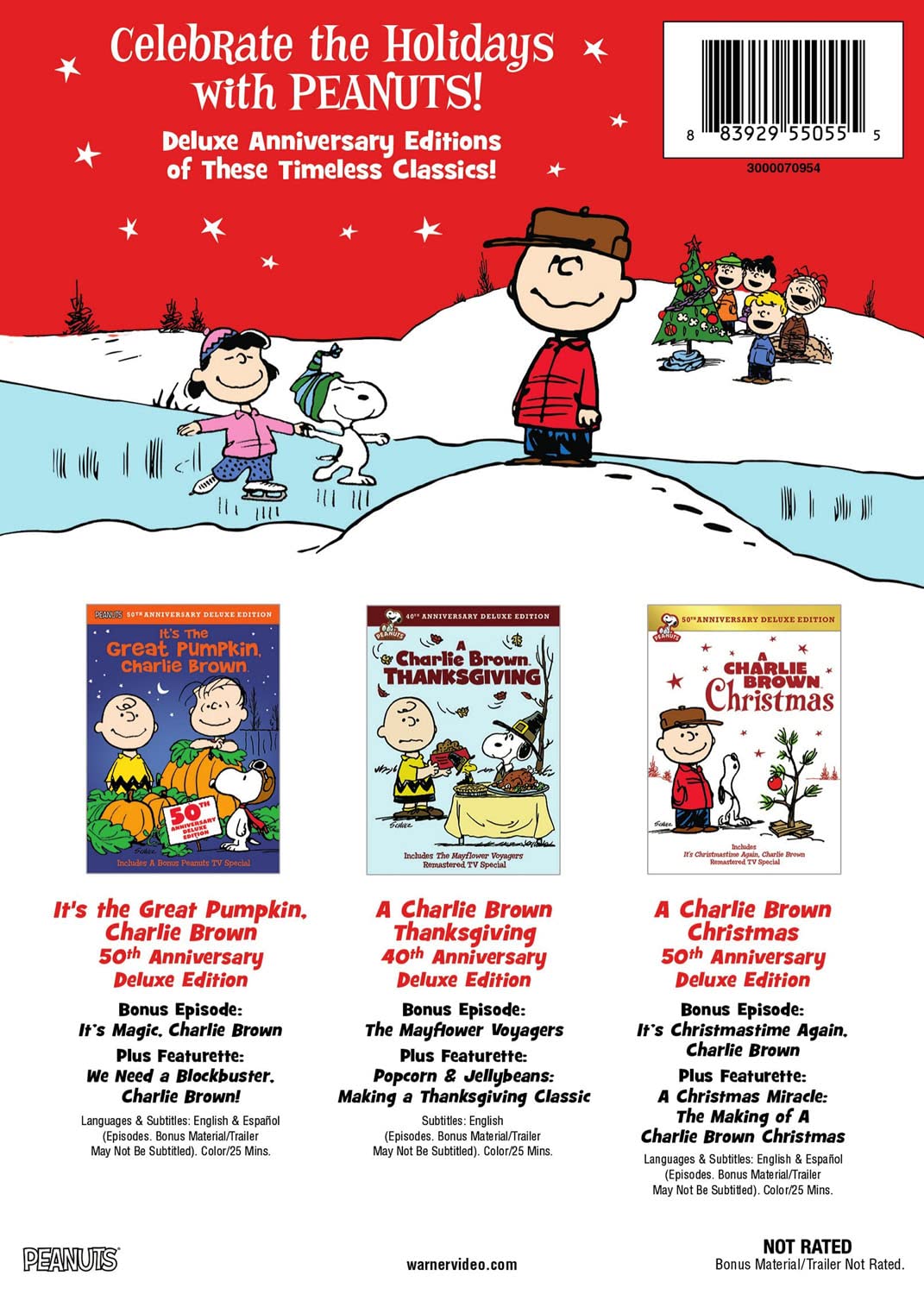 Detalle 2 de Peanuts 43298292 Holiday Anniversary Collection DVD, NTSC, English