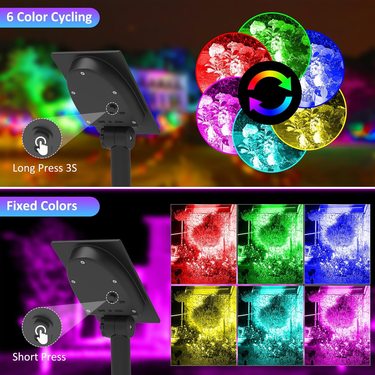 Thumbnail 3 de T-SUNUS Solar LED RGB spot lights IP65