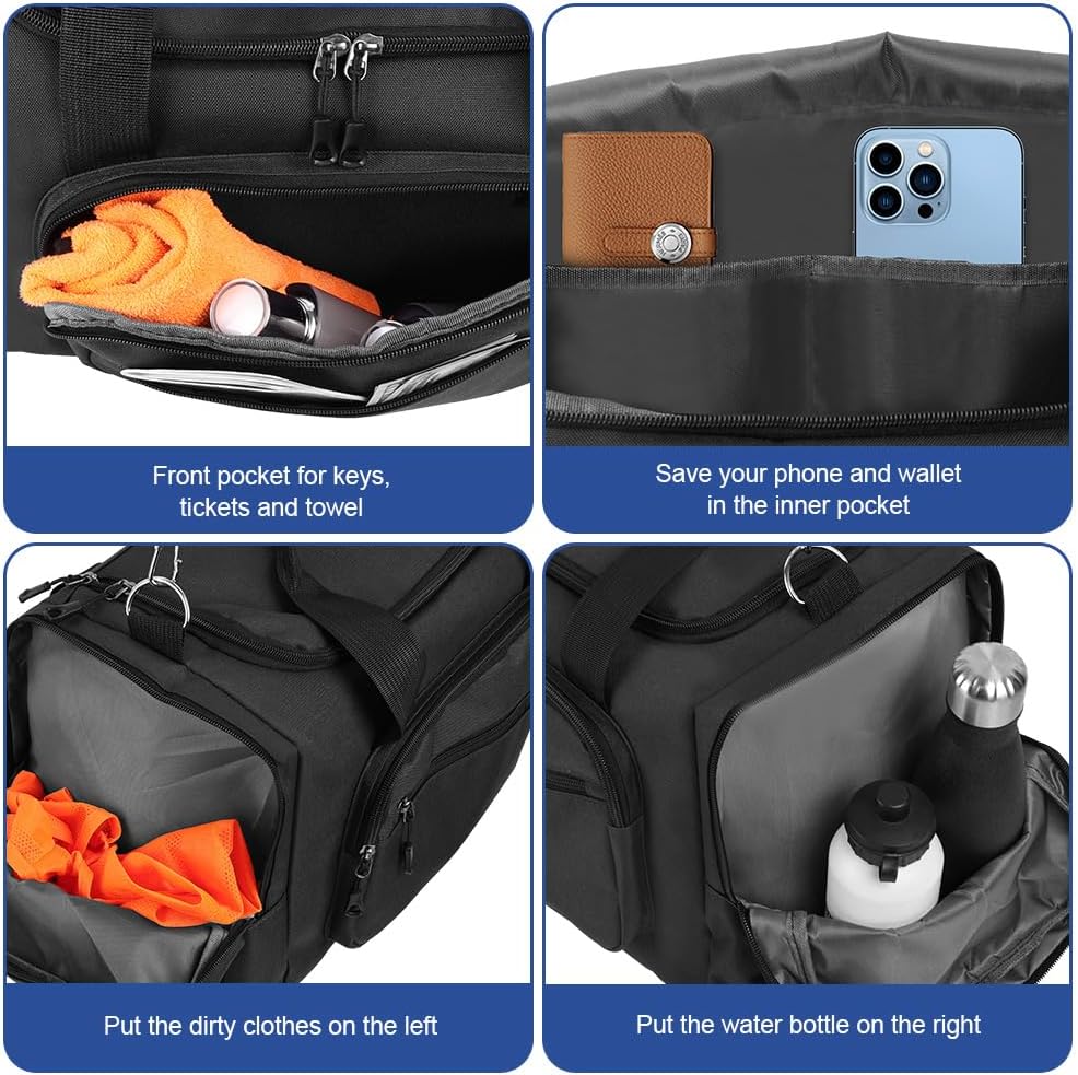 Detalle de OSDUE Sports Duffle Bag 35L – Waterproof Gym and Travel Holdall