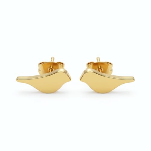 Detalle de Goldene Vogel Ohrstecker Edelstahl Damen | bySantana