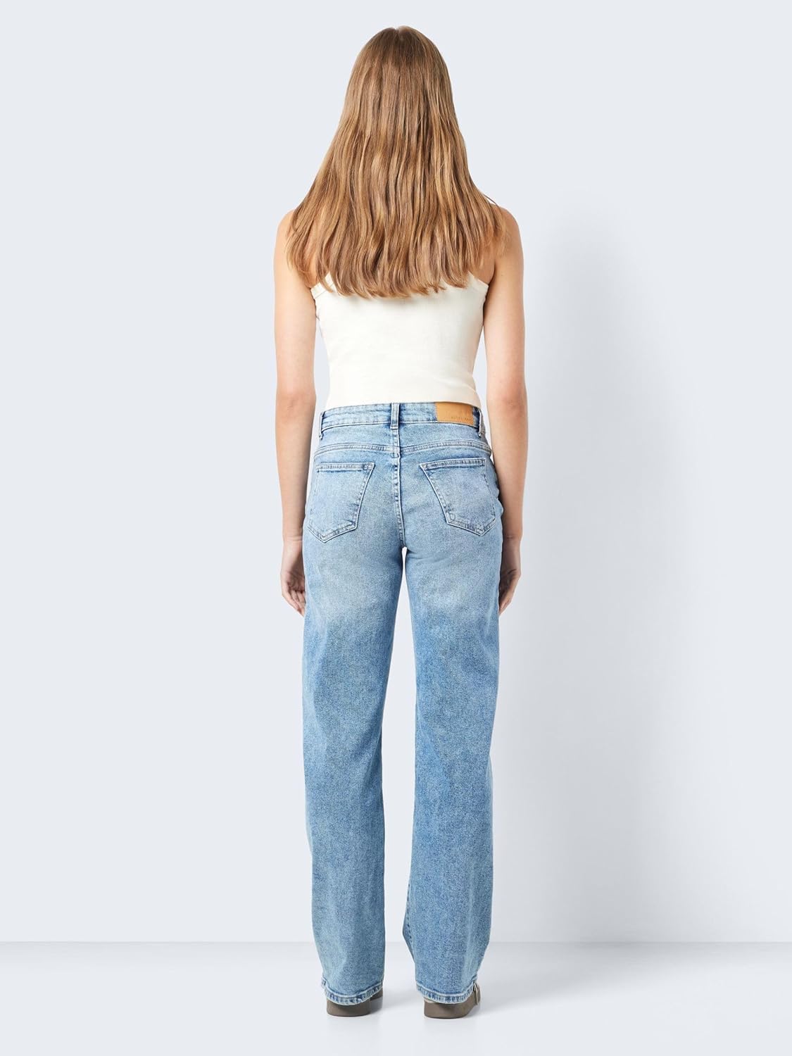 Thumbnail 4 de Noisy May NMYOLANDA wide leg denim jeans with regular rise and distressed finish