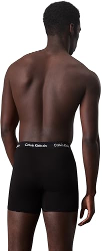 Detalle de Calvin Klein Herren 3er Pack Boxershorts Briefs Boxer Brief Stretch – Schwarz, L
