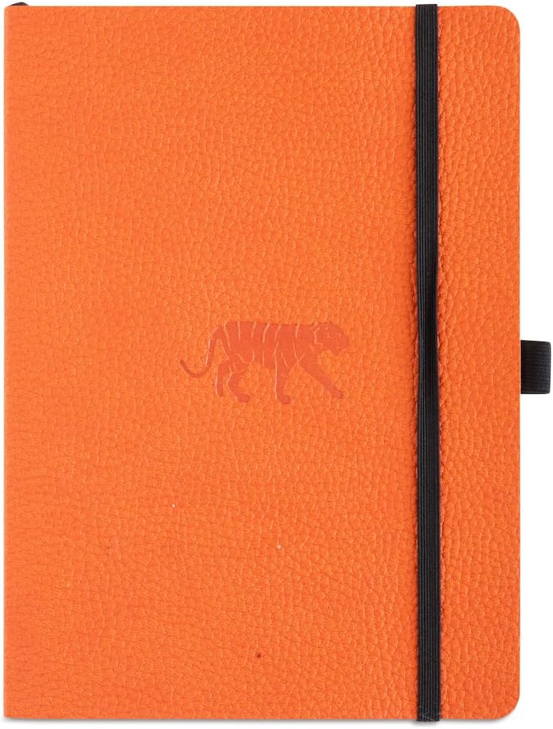 Detalle de Dingbats Wildlife Dotted Journal Notebook A5 — Vegan Leather Soft Cover