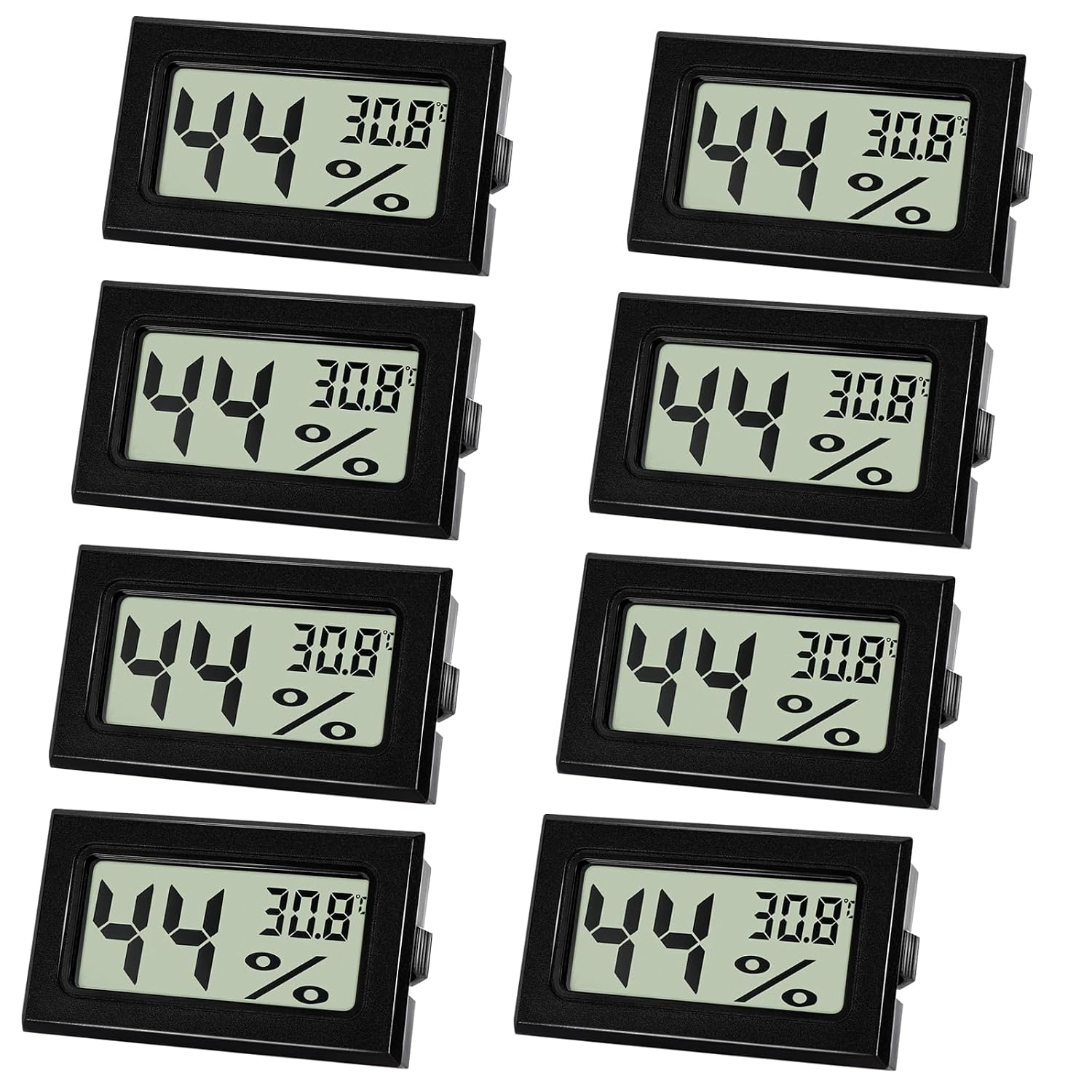 Detalle de Farerkass Hygrometer – kompaktes Digitalthermometer mit LCD-Display für Innenräume