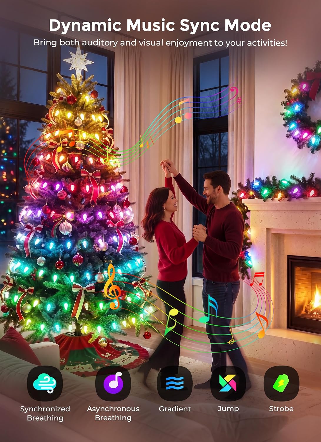 Detalle de Minetom C9 Christmas Lights 115FT