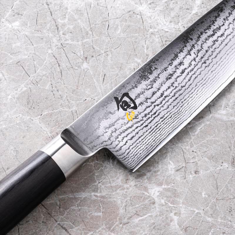 Detalle 2 de Shun DM0706 nóż szefa kuchni 20 cm, stal damasceńska, rękojeść Pakkawood