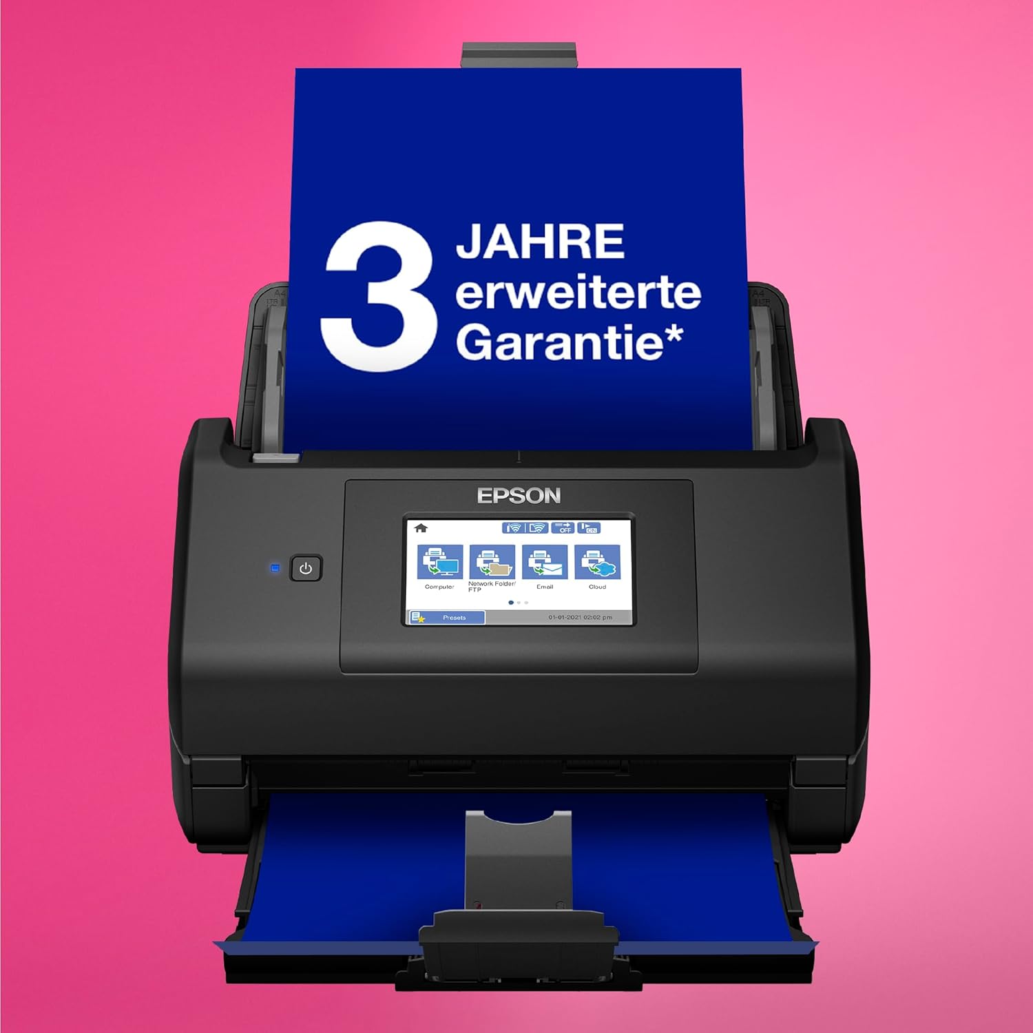 Thumbnail 6 de Epson WorkForce ES-580W Scanner – Kompakter Dokumentenscanner mit Wireless-Option und automatischer Ausrichtung