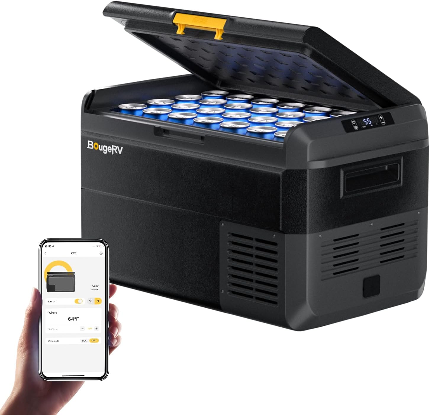Detalle de BougeRV CRS 40L glacière à compresseur