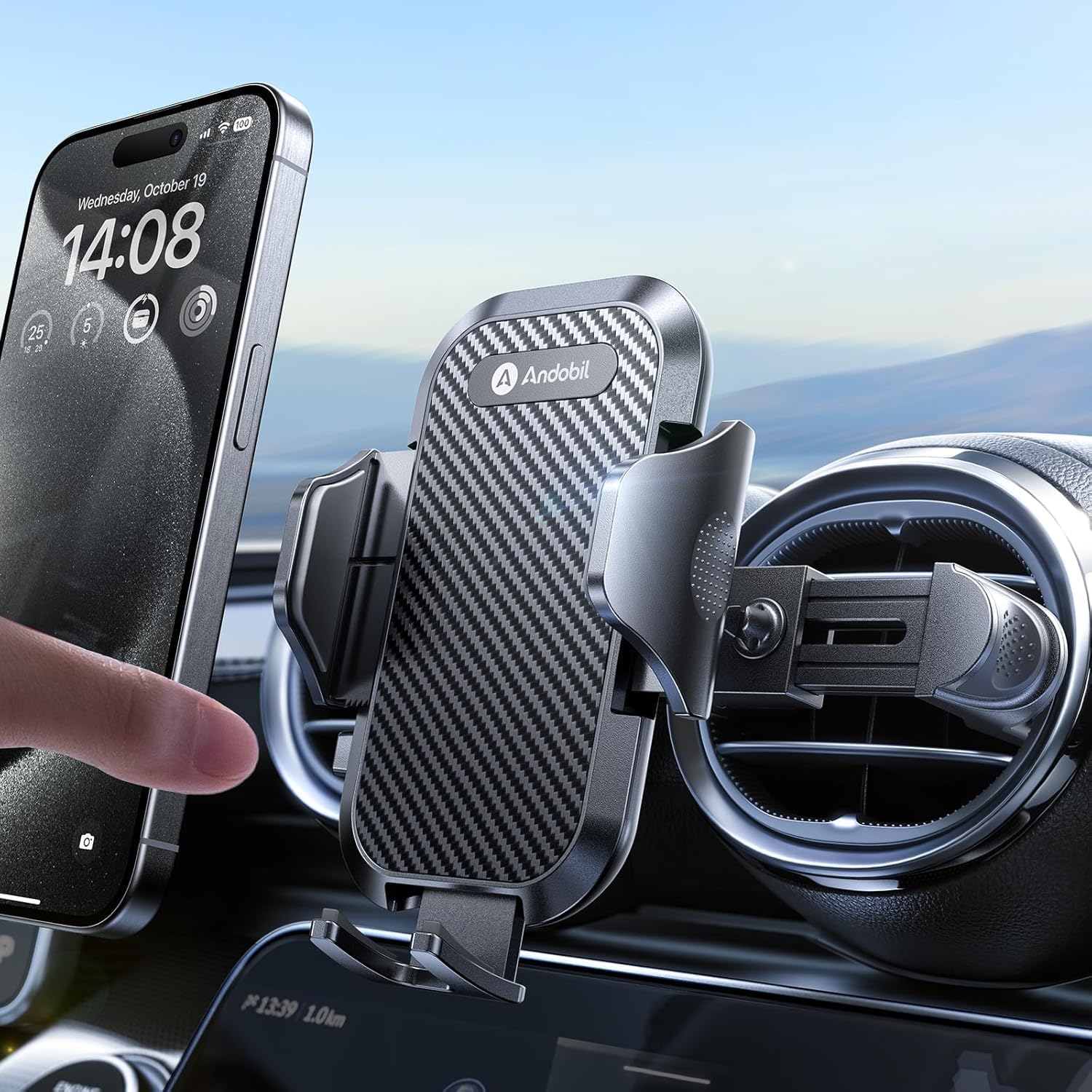 Detalle de Andobil car phone mount for 4.7–7.2-inch phones