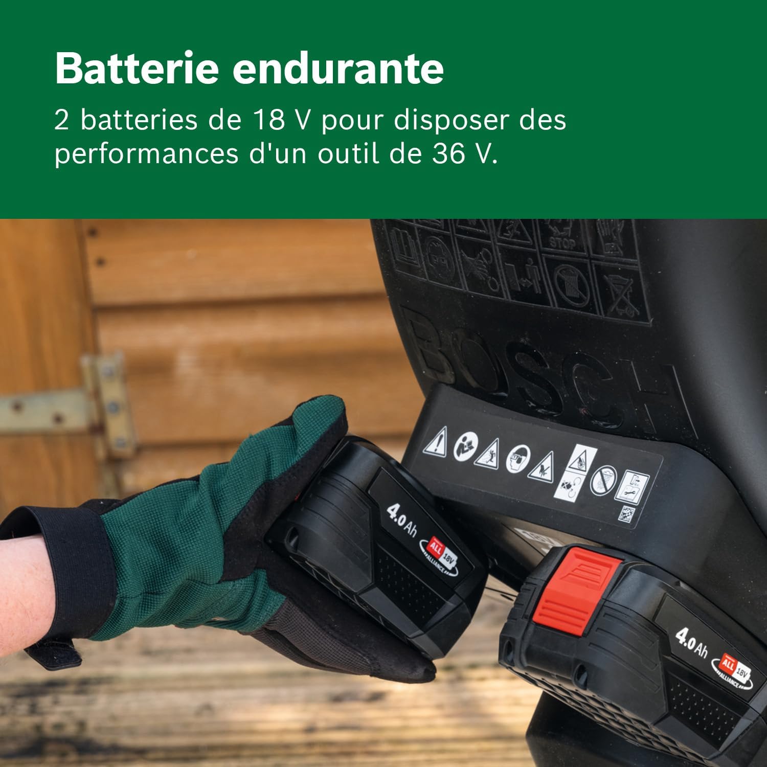 Thumbnail 4 de Bosch UniversalShredder 2x18V-25 – Broyeur sans fil (sans batterie) à lame réversible, coupe jusqu’à 25 mm