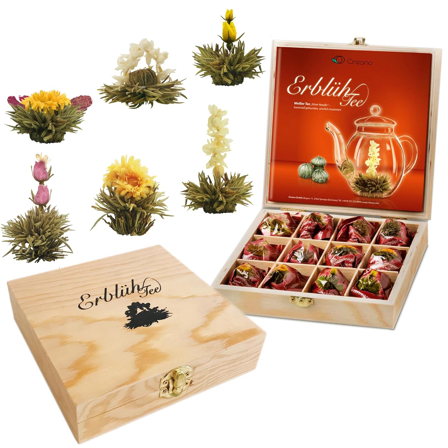 Detalle de Creano Teeblumen Geschenkset 12er Set
