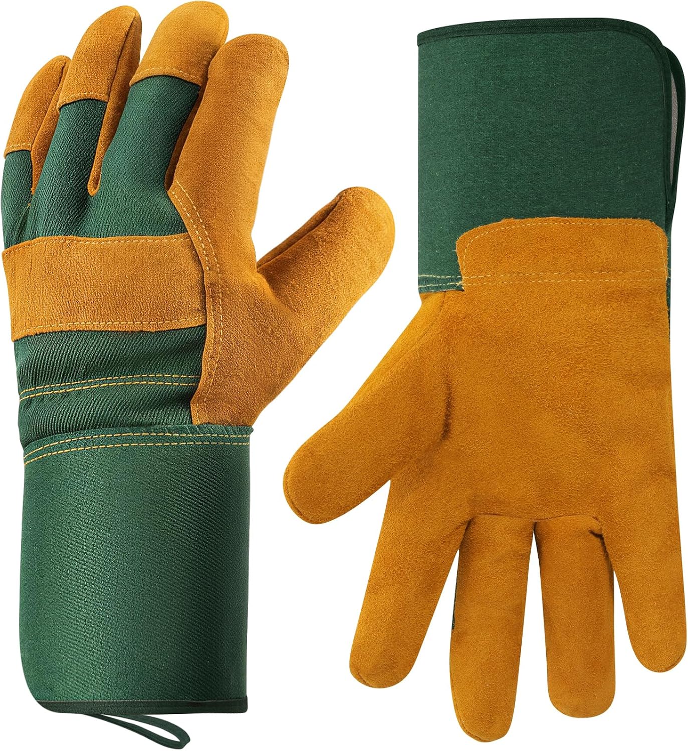 Detalle de Hovico Gardening Gloves, Cowhide Leather