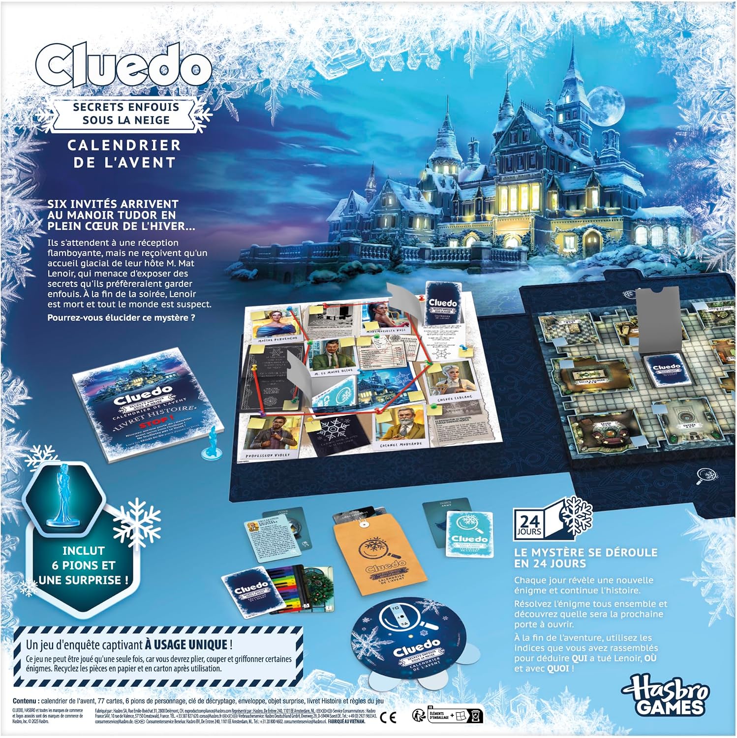 Thumbnail 5 de Calendrier de l'avent Cluedo : Secrets enfouis sous la neige — Version Française
