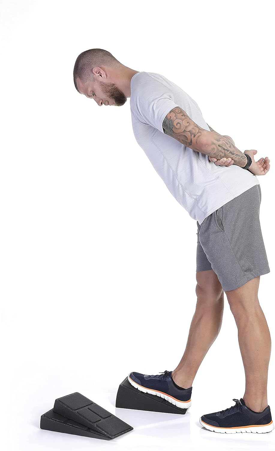 Thumbnail 6 de Lot de 3 planches d’étirement pour mollets BODYMATE (cales inclinées 9° et 18°, slant board)