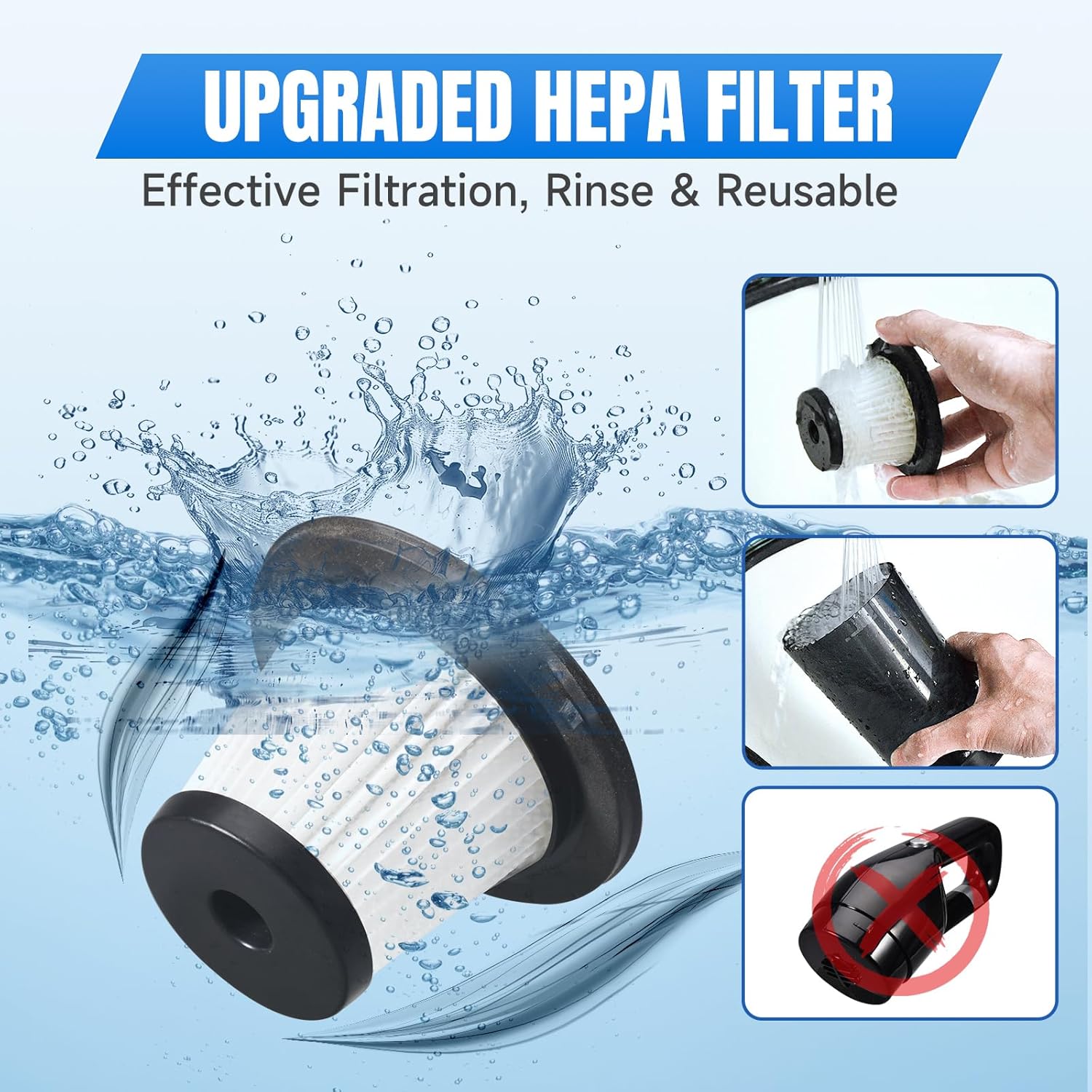 Thumbnail 3 de OMXA Handheld Vacuum Cleaner: 10,000 Pa Cordless Power in a Lightweight, Rechargeable Unit
