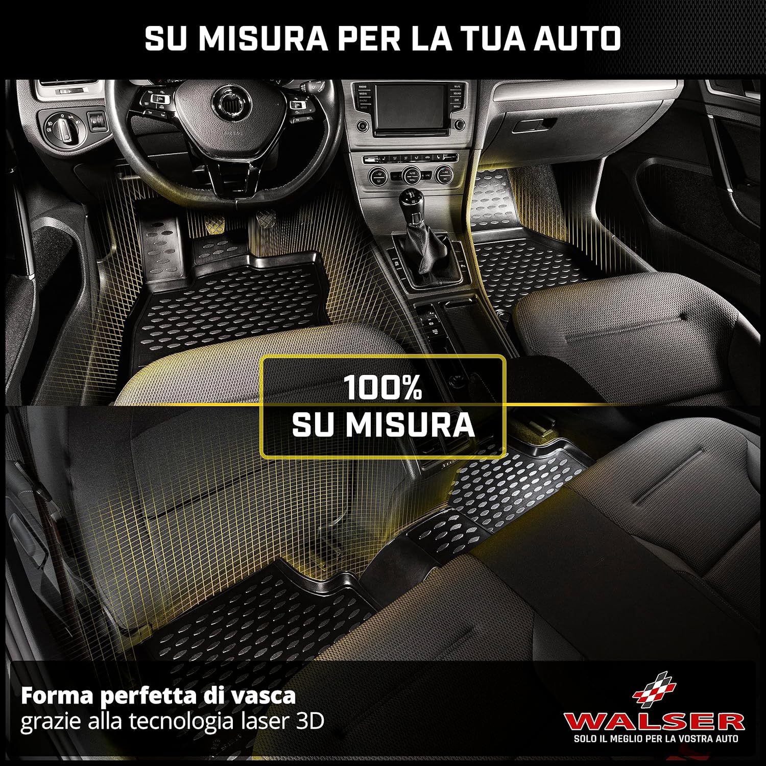 Thumbnail 2 de Walser Tappetini in gomma XTR su misura per VW Passat (2005-2010) e Passat Variant (2005-2011)