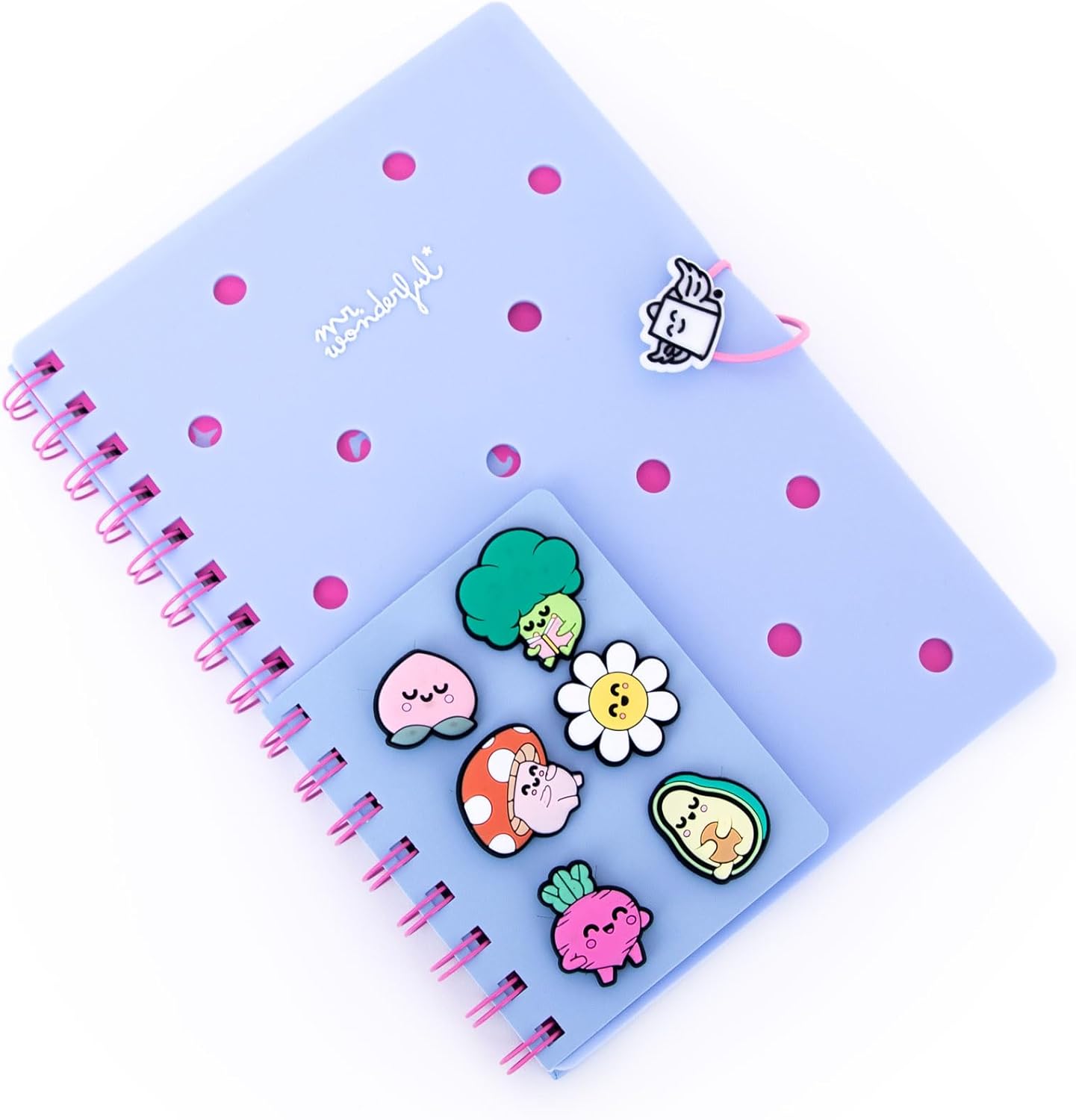 Thumbnail 2 de Mr. Wonderful – Set de Cahier A5 avec Charms bleu : un carnet joyeux pour le bureau et l’école