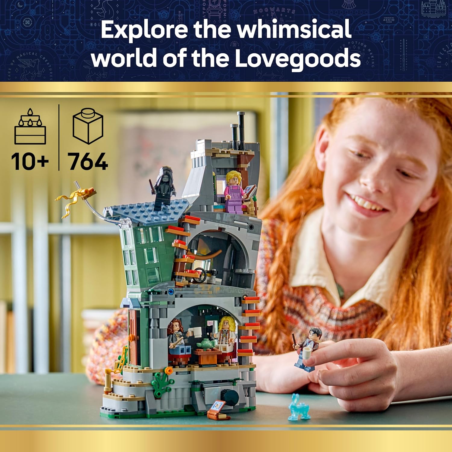 Detalle de LEGO 76467 Luna Lovegood house kit
