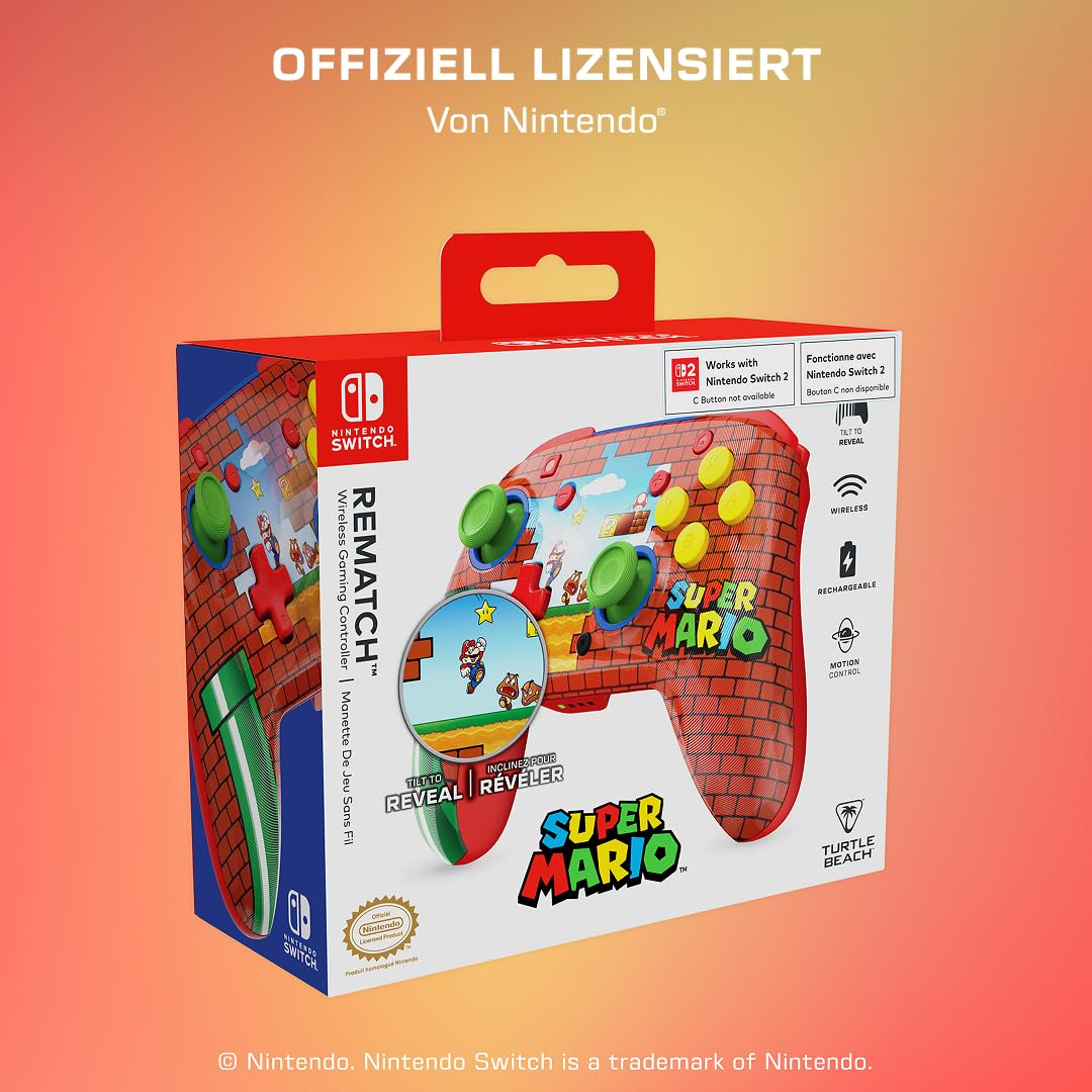 Thumbnail 1 de Turtle Beach Rematch Mario Bricks Reveal Controller