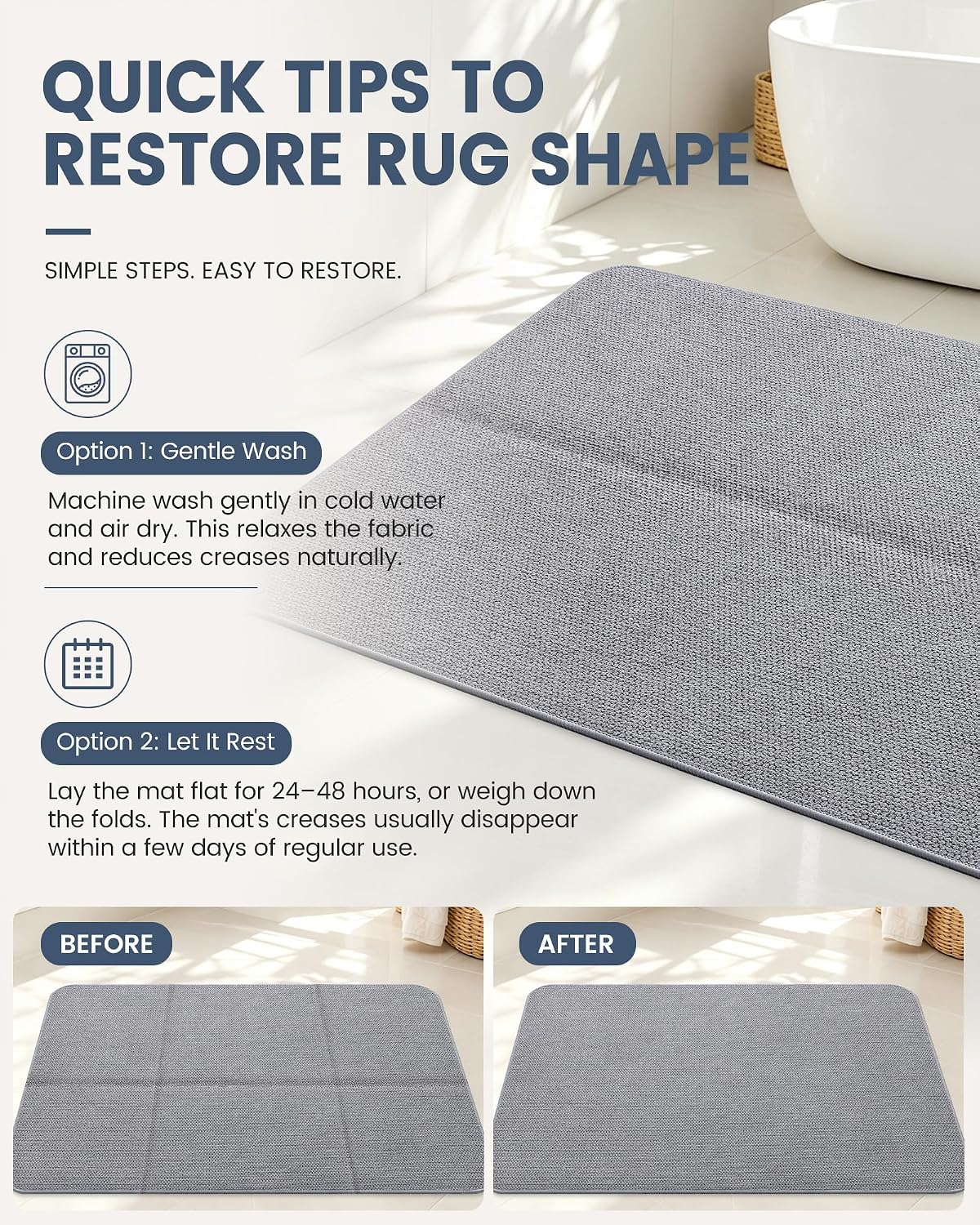 Detalle de Smiry Bath Mat, 59x24