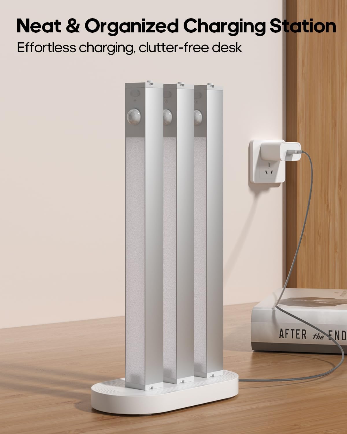 Detalle de GOODEA GDCL010-6 Wireless Under-Cabinet Lights, 6-Pack, Motion Sensor, Warm White