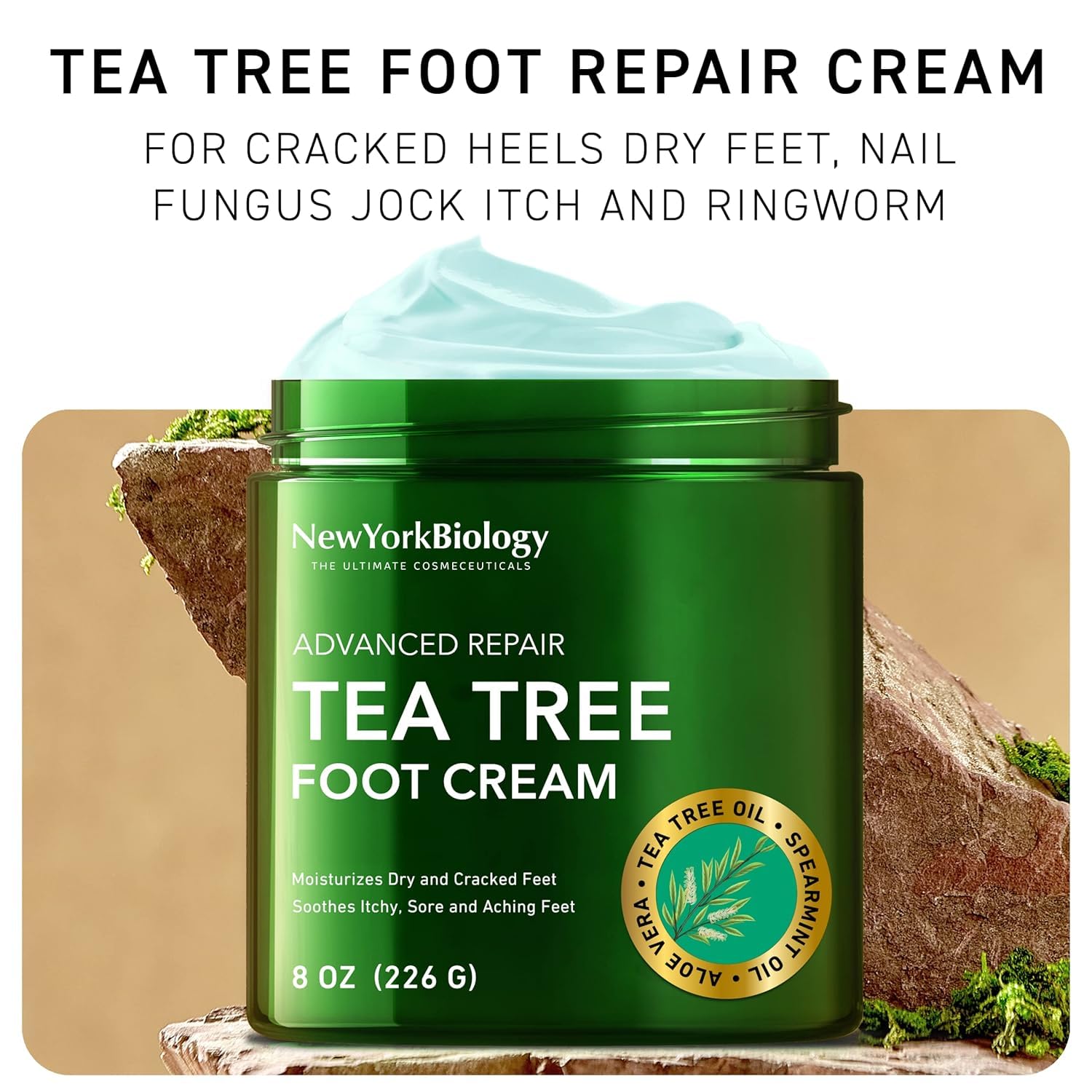Detalle 2 de New York Biology Tea Tree Foot Cream 8 oz