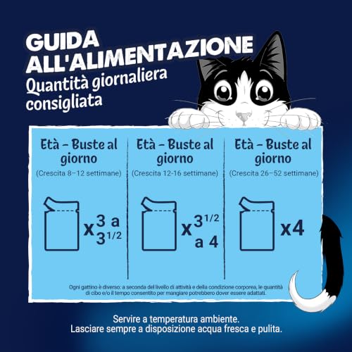 Detalle 2 de Felix Le Ghiottonerie Junior: Cibo Umido per Gatti, 48 Bustine da 85 g – Mix