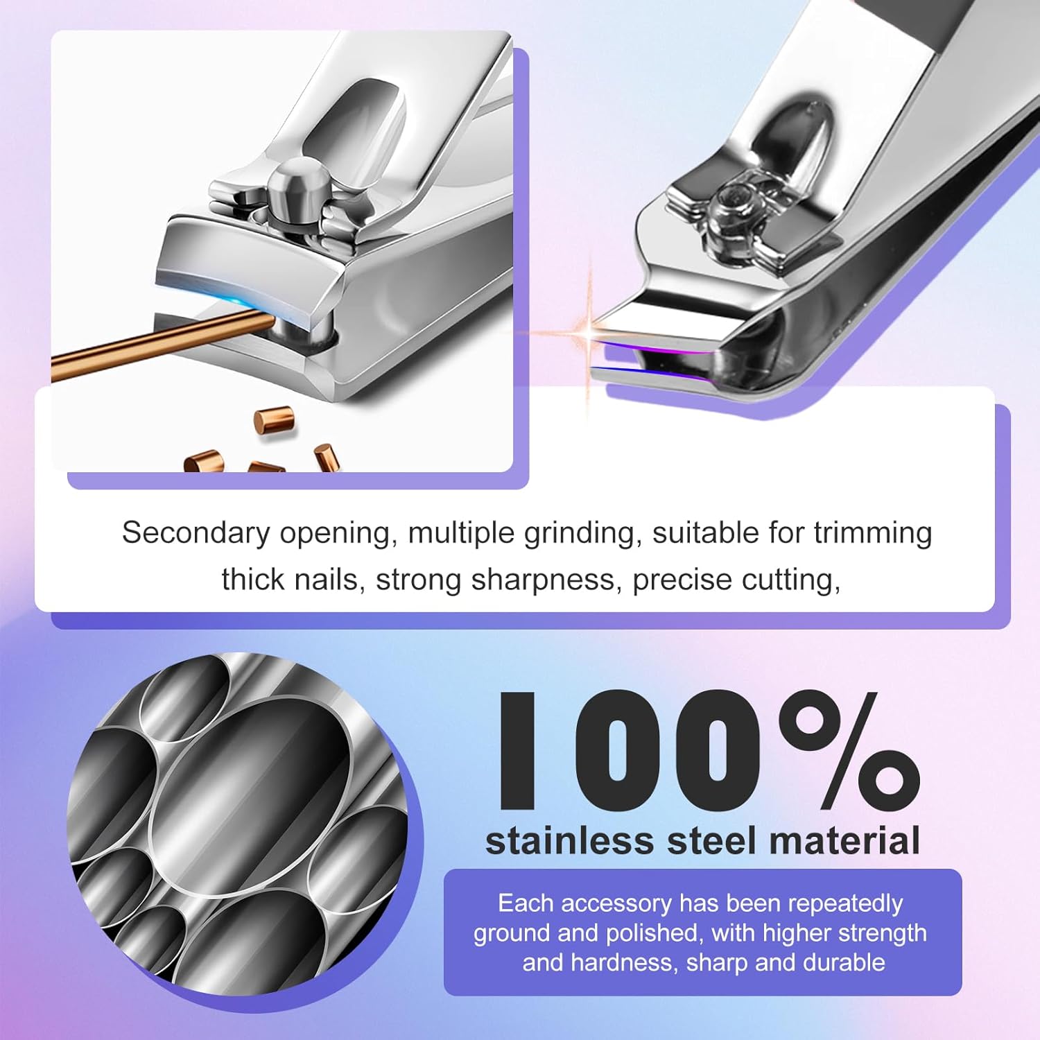 Thumbnail 2 de Manicure Pedicure Kit Professional 30pcs: Deluxe All-in-One Nail Care for Men