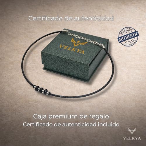 Detalle 2 de VELKYA Collar hombre de plata 925 43+7 cm