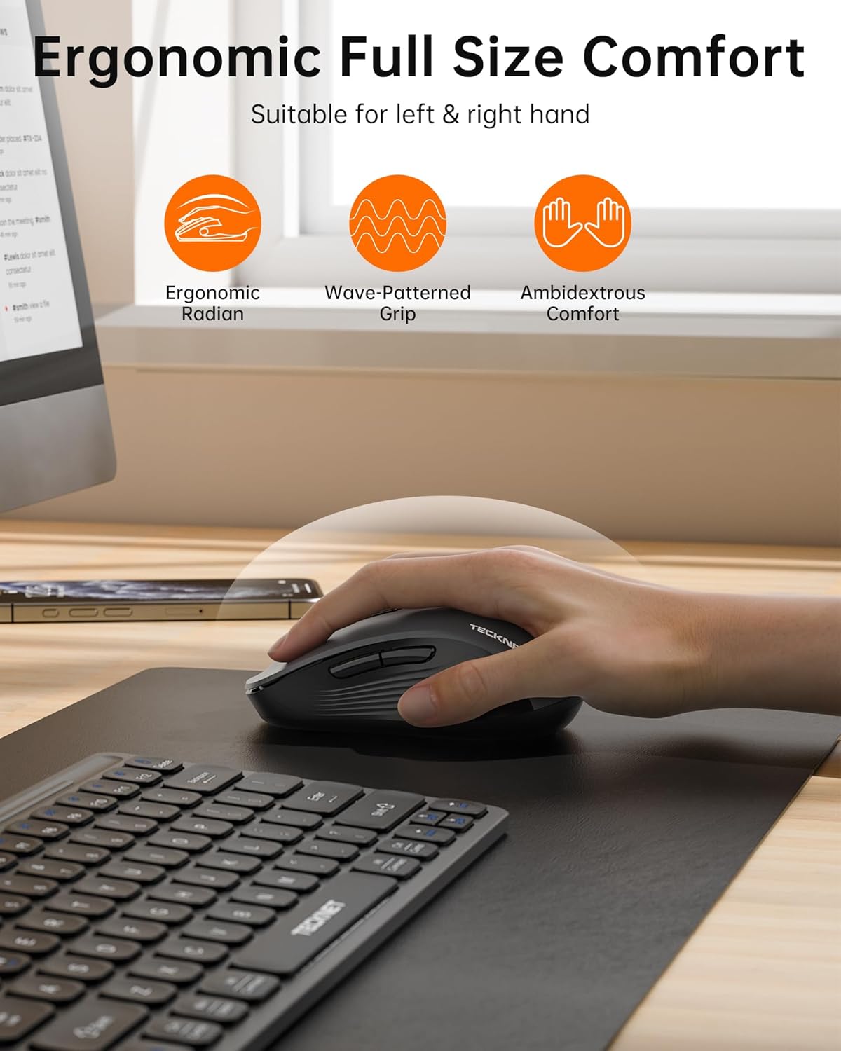 Thumbnail 6 de TECKNET Bluetooth Mouse 4800 DPI wireless mouse