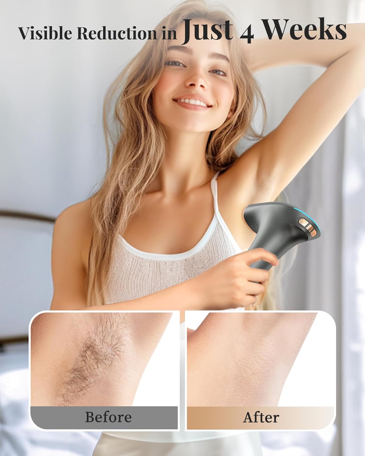 Thumbnail 2 de Haarlosy IPL Laser Hair Removal Device (3-in-1) with 9 Levels & Auto Mode in Dark Grey