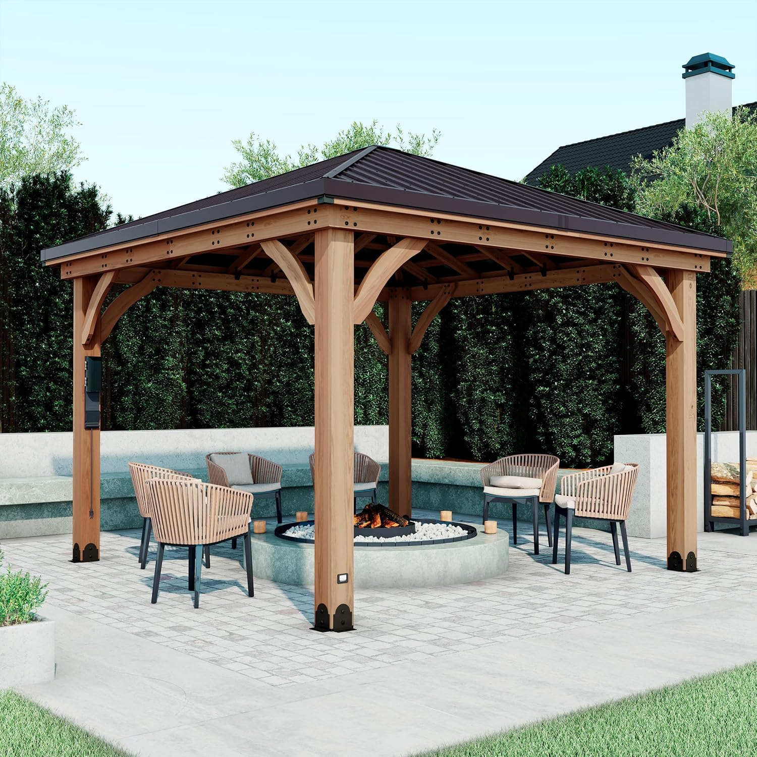 Detalle de Backyard Discovery gazebo 12' x 12