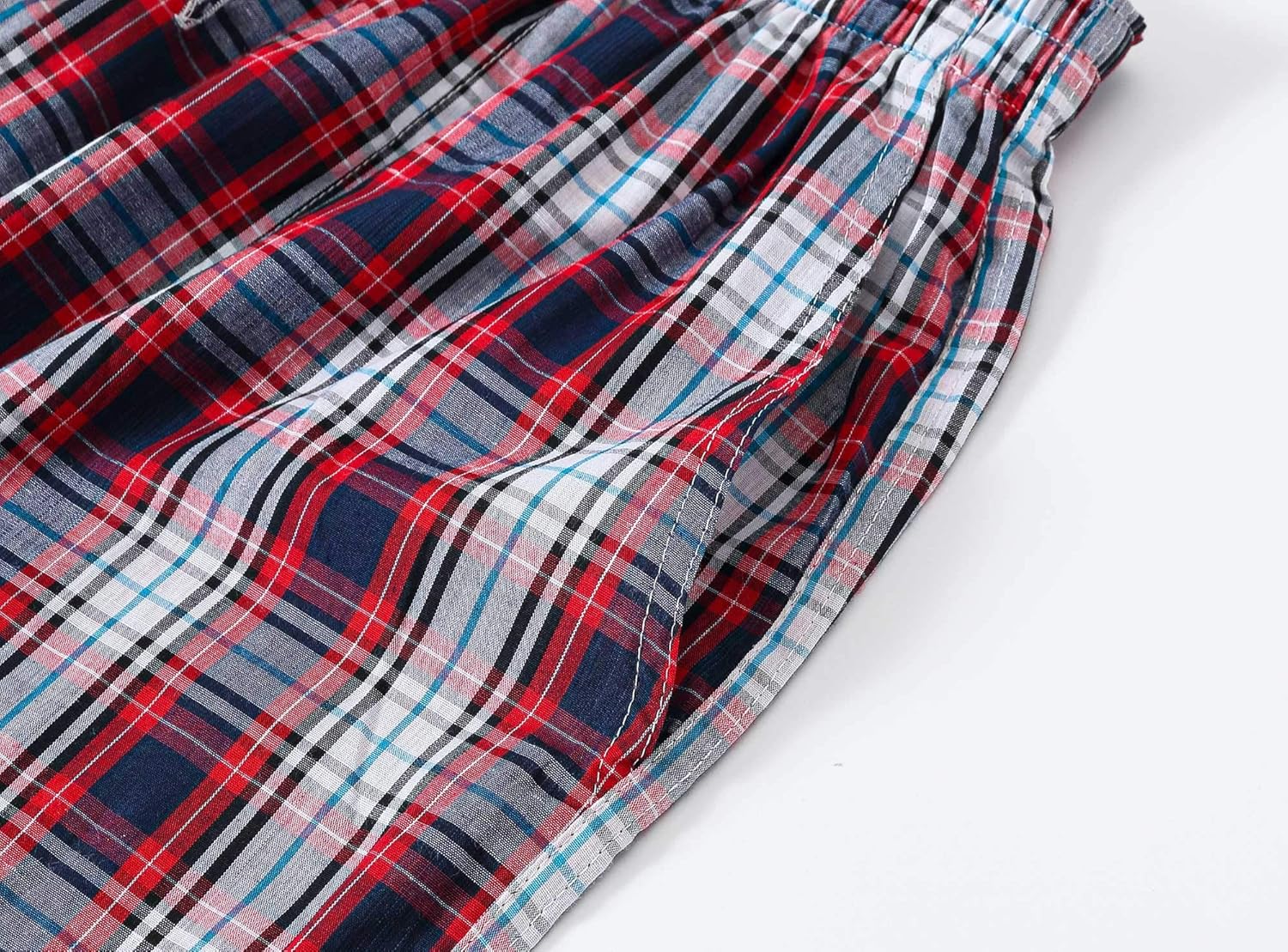 Thumbnail 5 de MoFiz Homme Bas de Pyjama en Carreaux — Pantalon Long Léger en Coton et Polyester