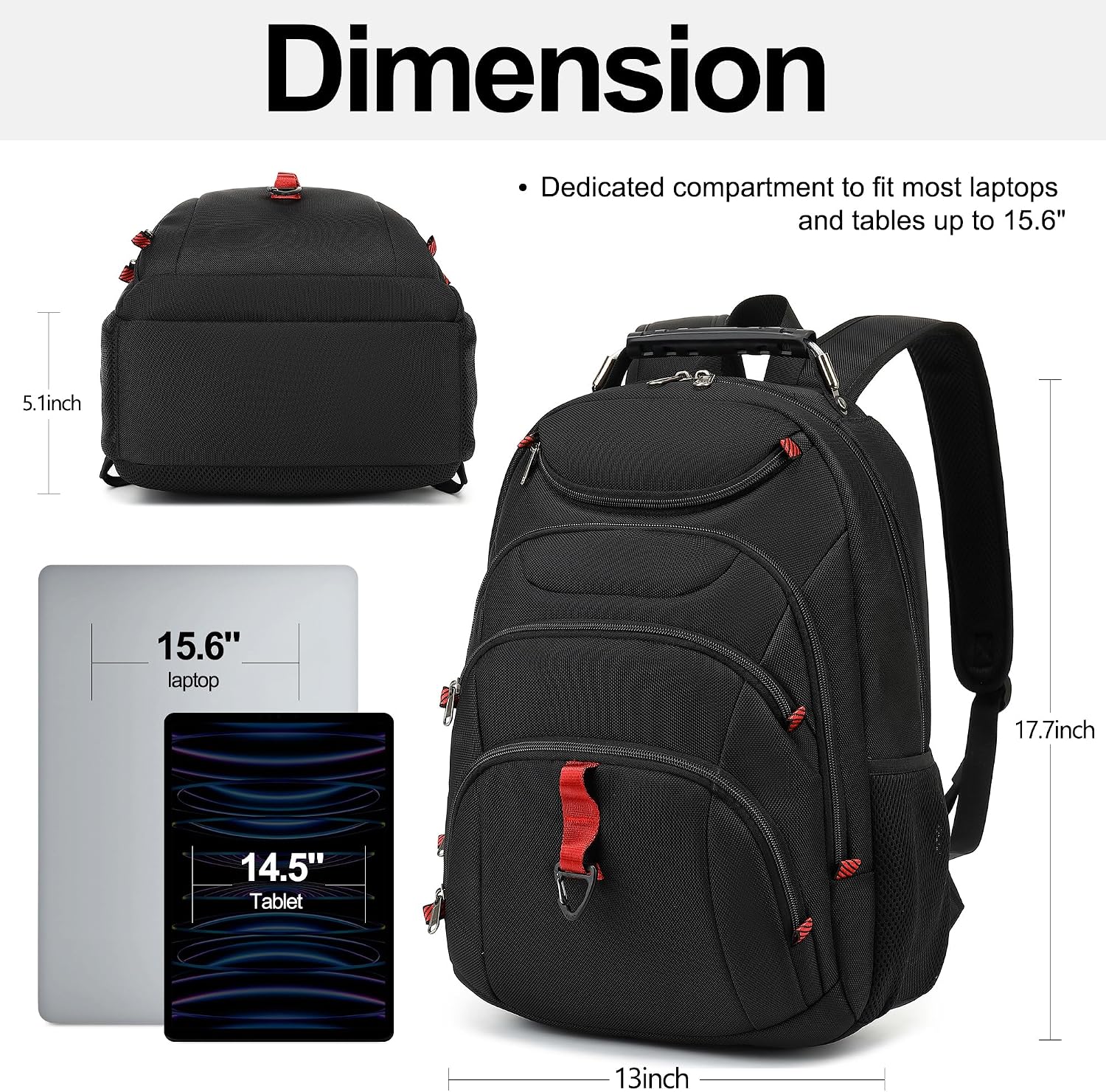 Detalle de Boavan Laptop Backpack 15.6-Inch
