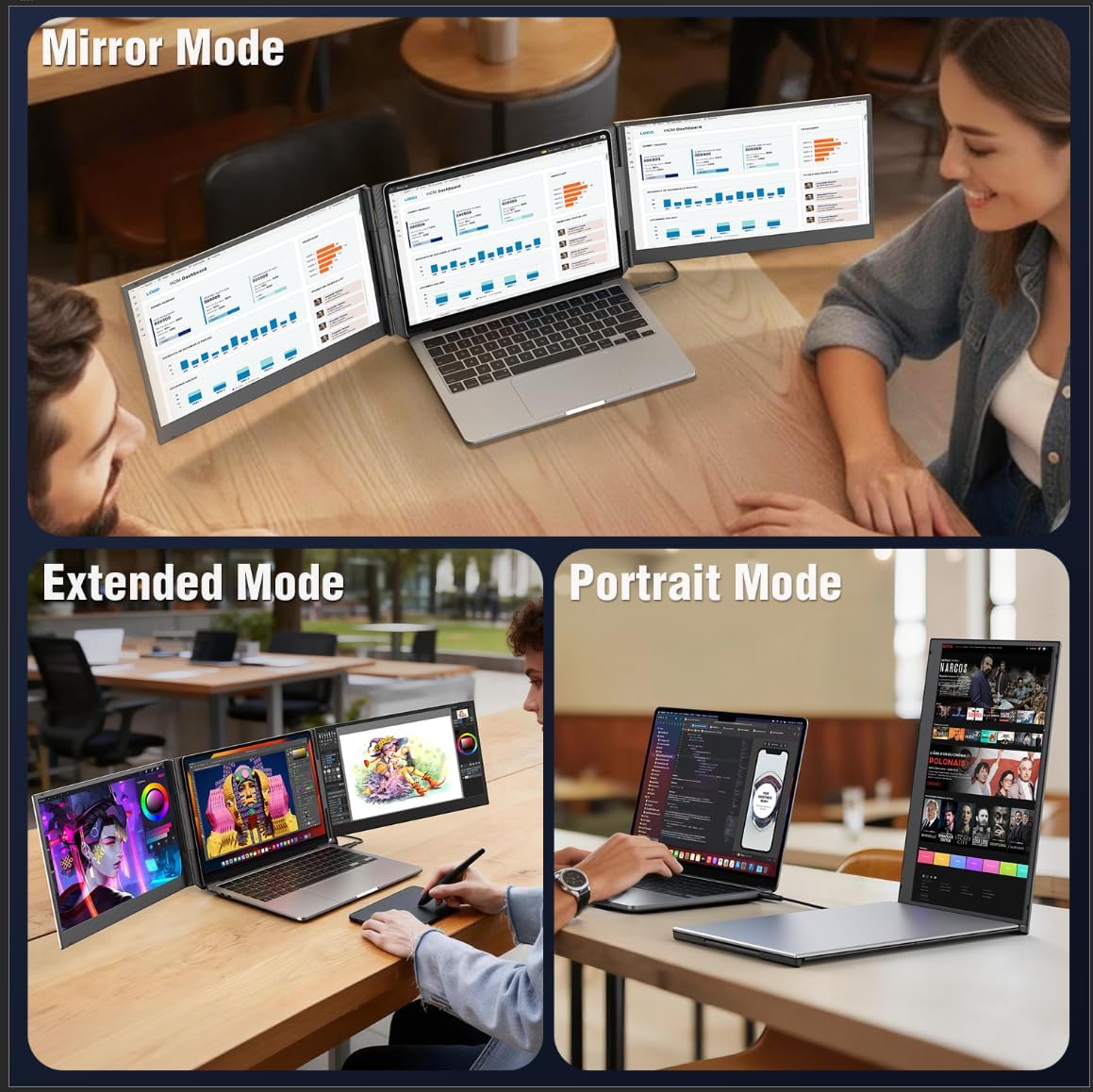 Thumbnail 5 de APILDELLA 15.6 Triple Laptop Screen Extender