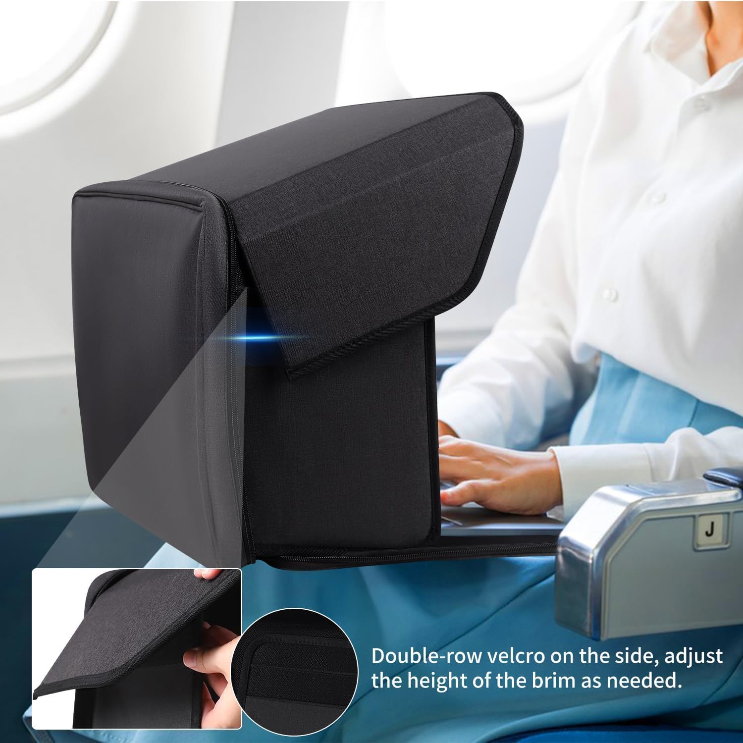 Thumbnail 4 de ZFFAFUR Foldable Laptop Sun Shade for 12-14 Inch Notebooks (Black)